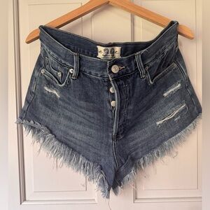 Free people denim shorts